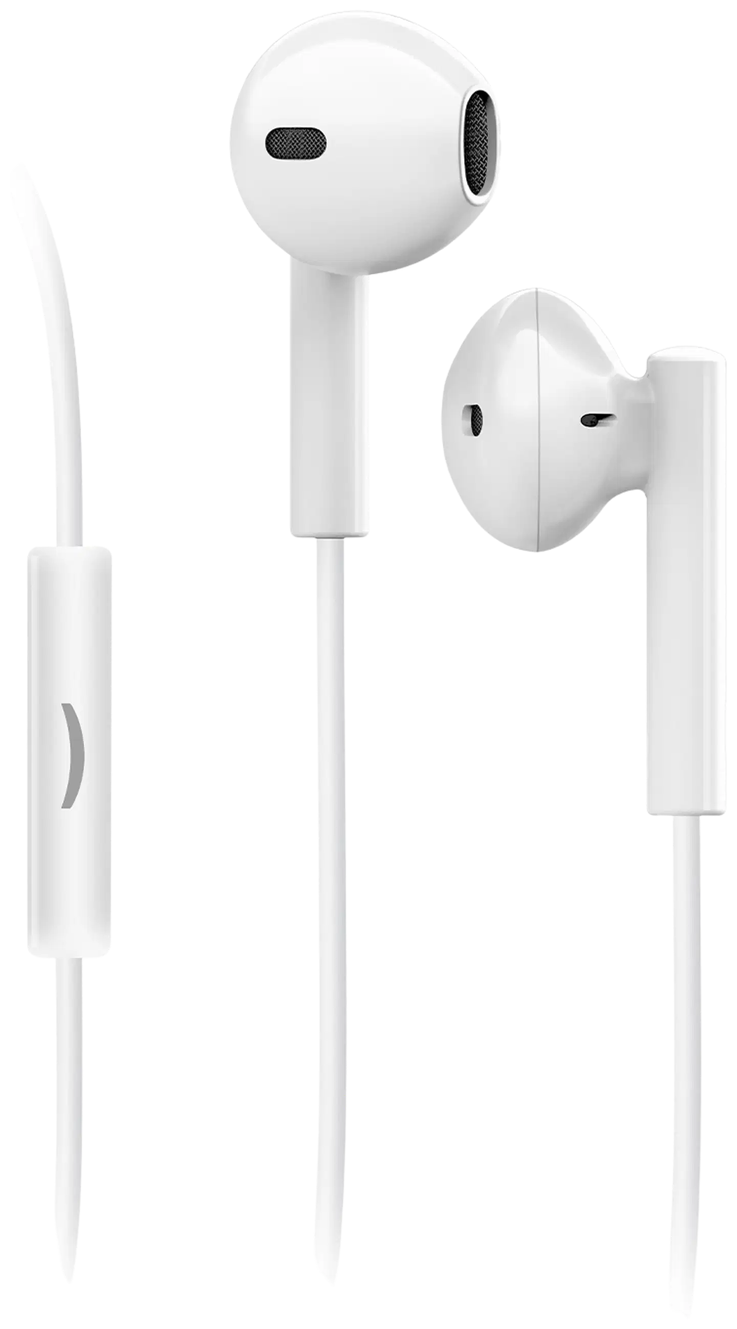 SBS langalliset nappikuulokkeet 3.5mm liitännällä Studio Mix 65 valkoinen
