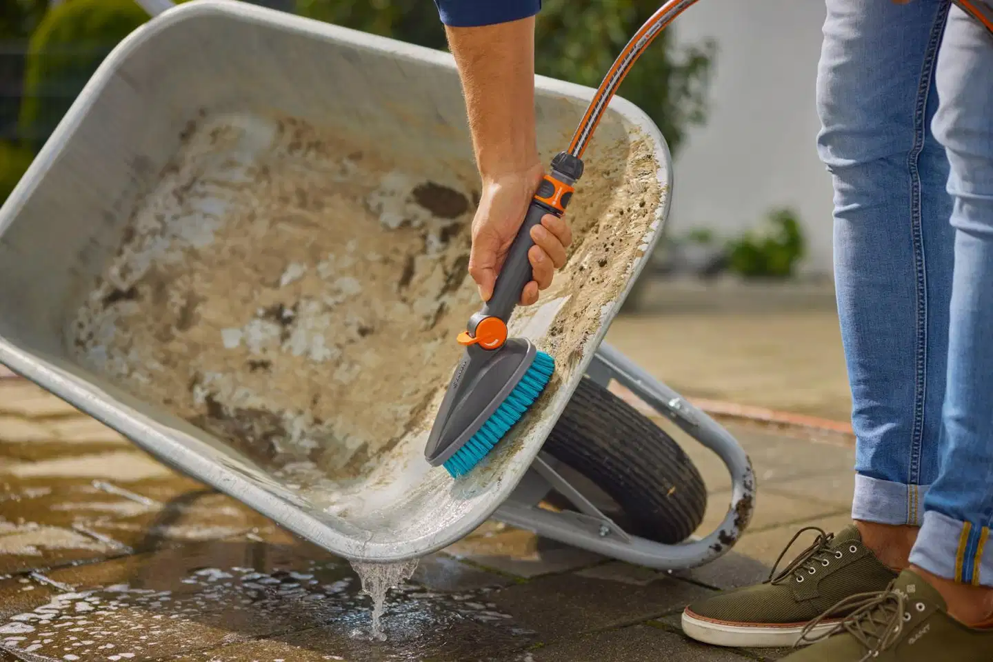 GARDENA Käsikäyttöinen pesuharja M Cleansystem karkea - 4