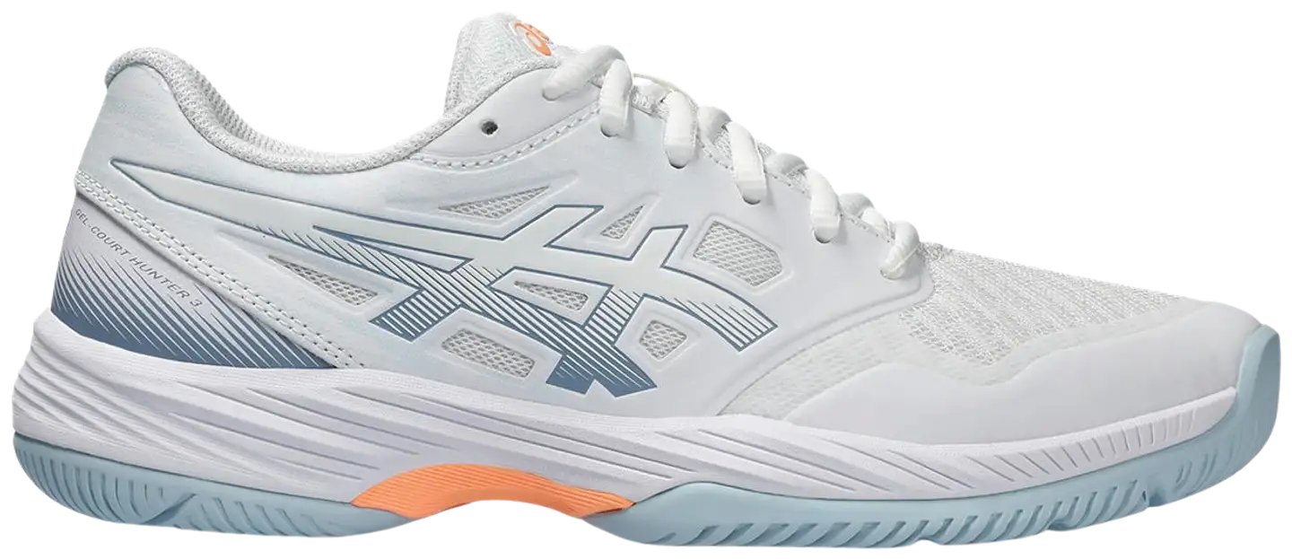 Asics naisten sisäpelikengät Gel-Court Hunter - WHITE/GREY BLUE - 1