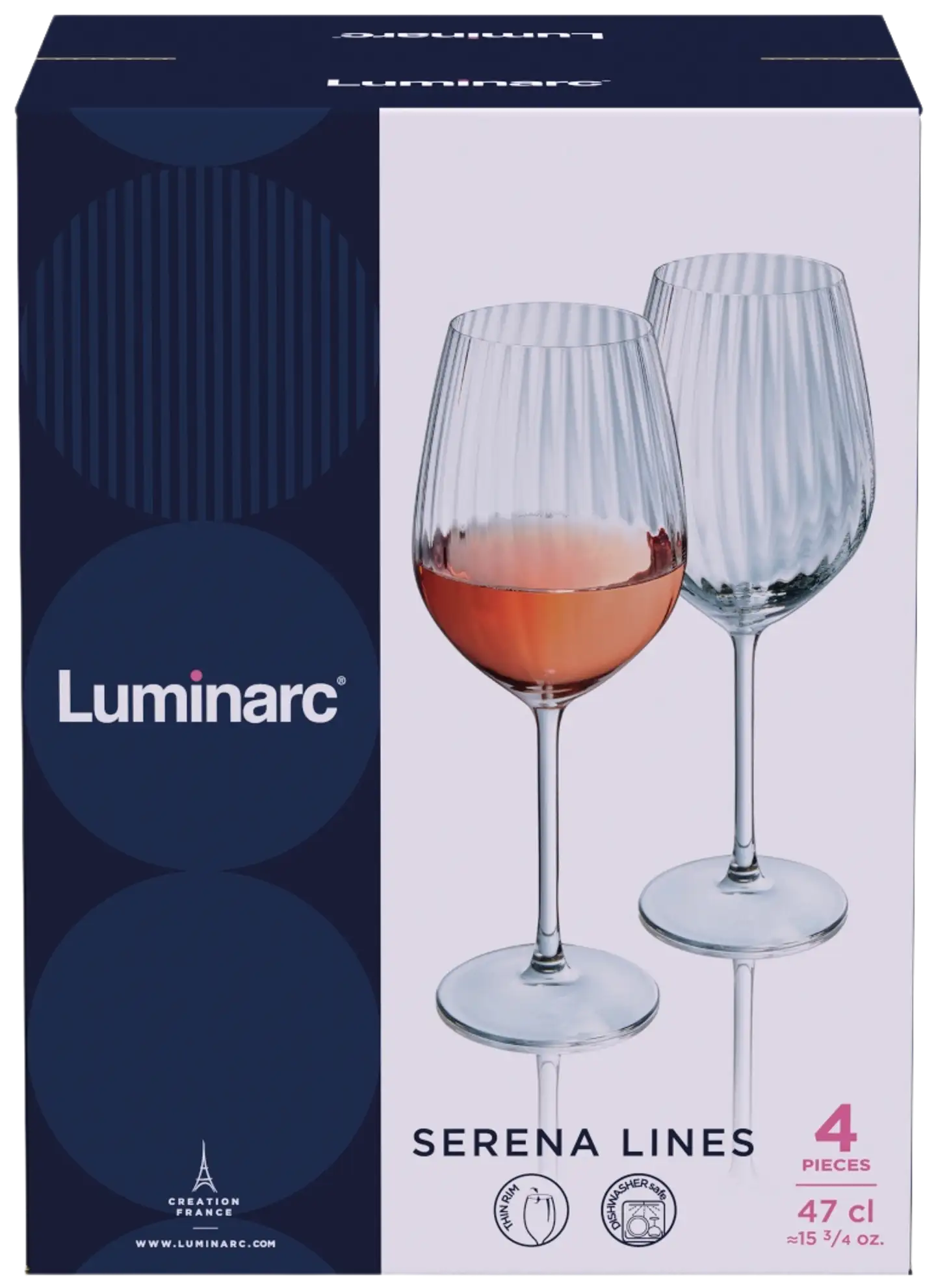 Luminarc punaviinilasi Serena 47 cl 4 kpl - 4