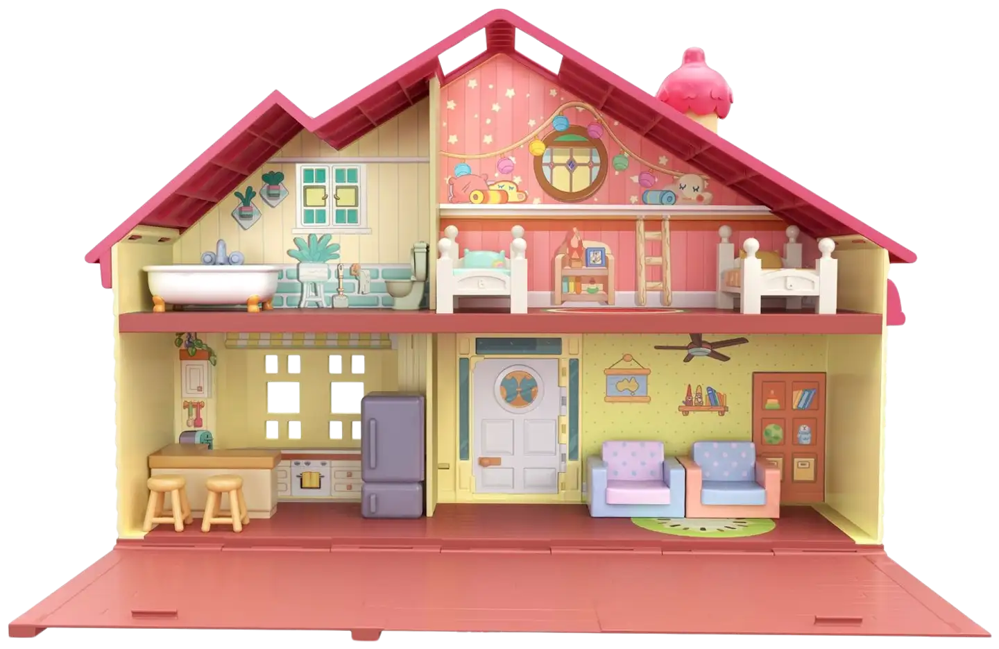 BLUEY Family Home -koti, 1 hahmo, huonekalut - 4