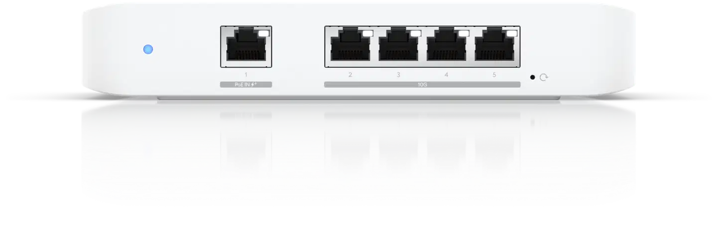 Ubiquiti 5-porttinen 10 gigabit -kytkin PoE-syötöllä USW-FLEX-XG - 2