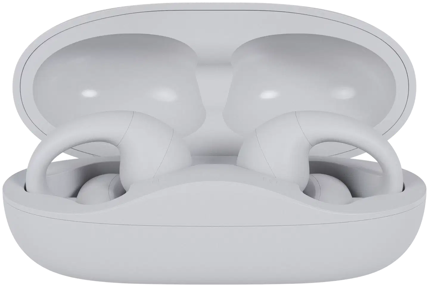 Happy Plugs langattomat avoimet nappikuulokkeet Clip, valkoinen - 2