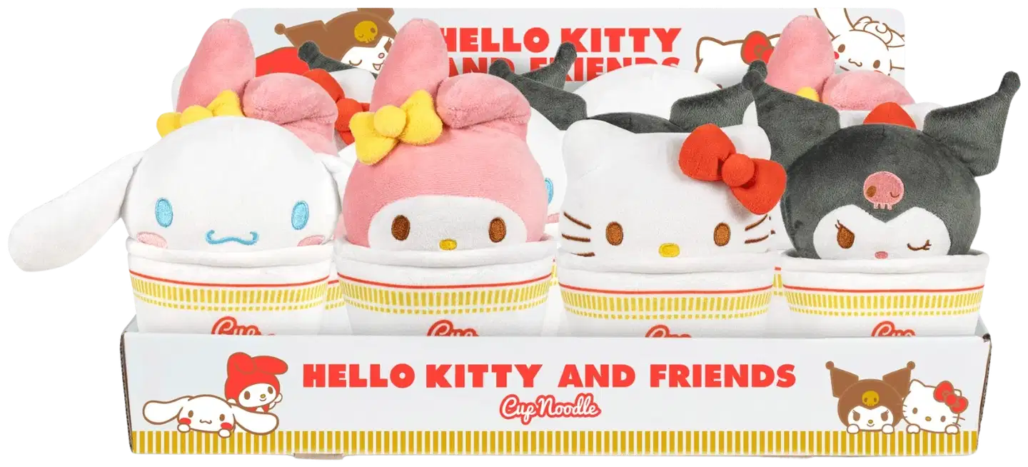 Pehmo Hello Kitty nuudelipurkit  25 cm erilaisia - 2