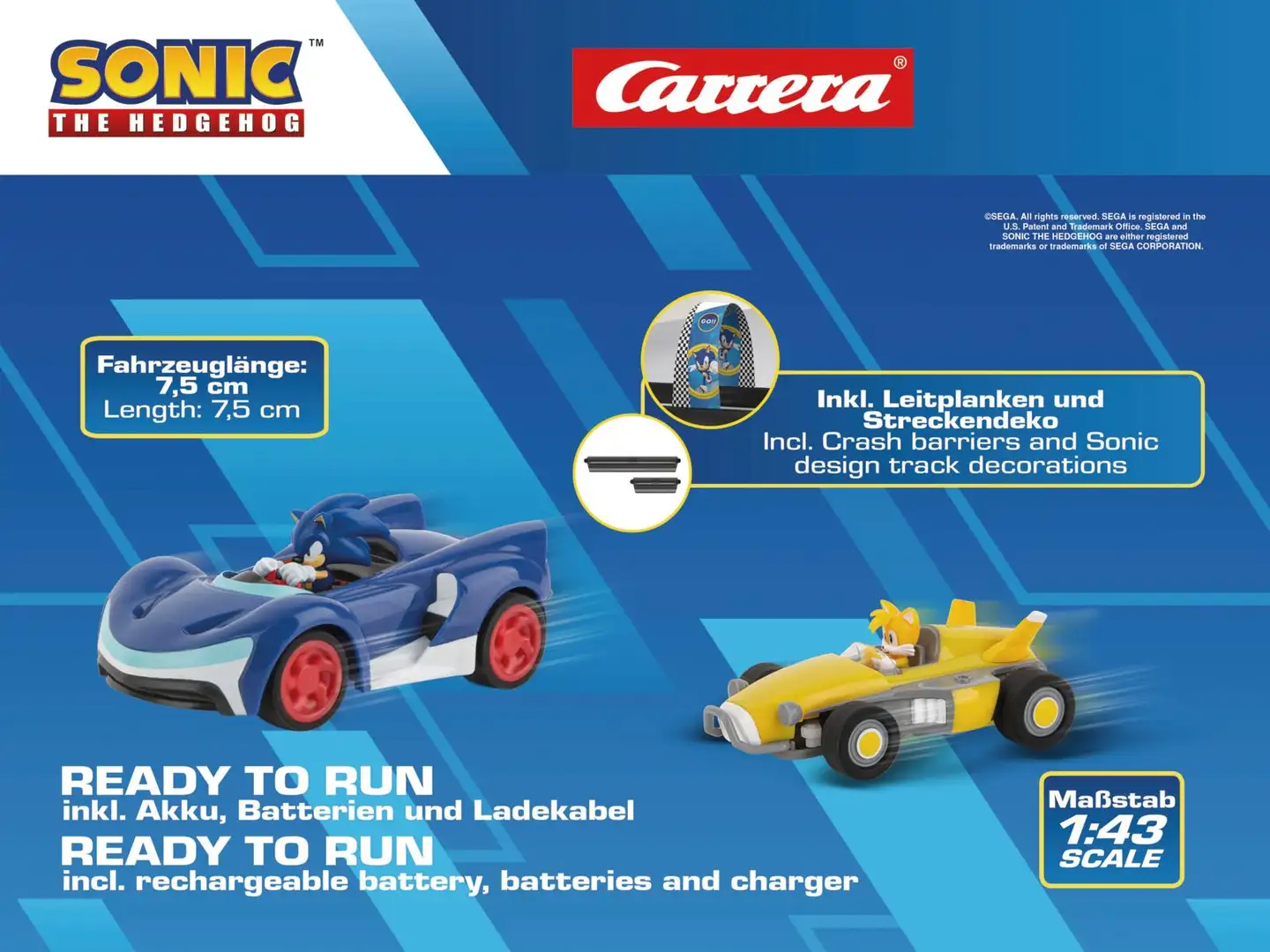 Carrera RC radio-ohjattava autosetti Team Sonic - 22