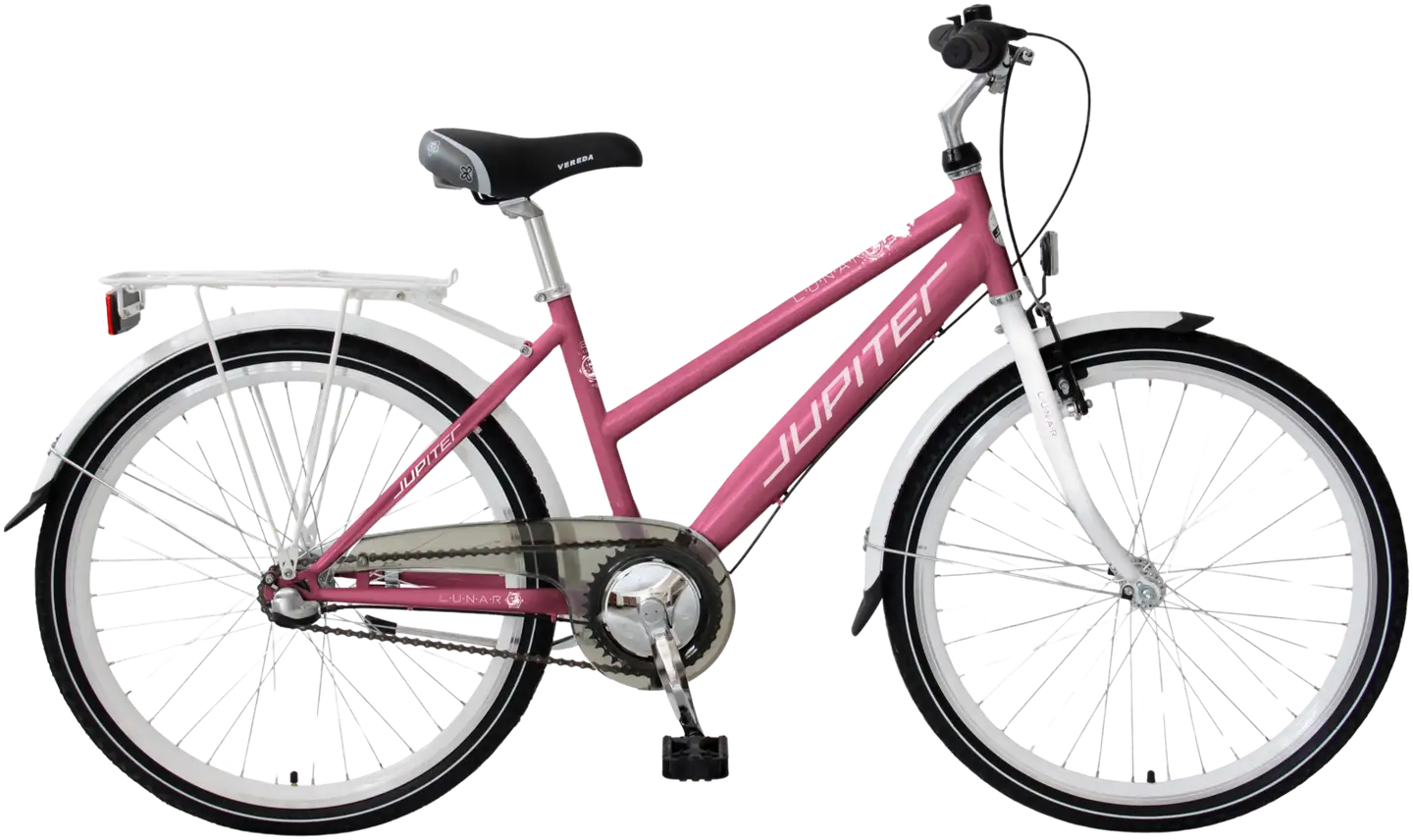 Jupiter Lunar 24" kaupunkipyörä 3-vaihdetta runko 40,6 cm punainen