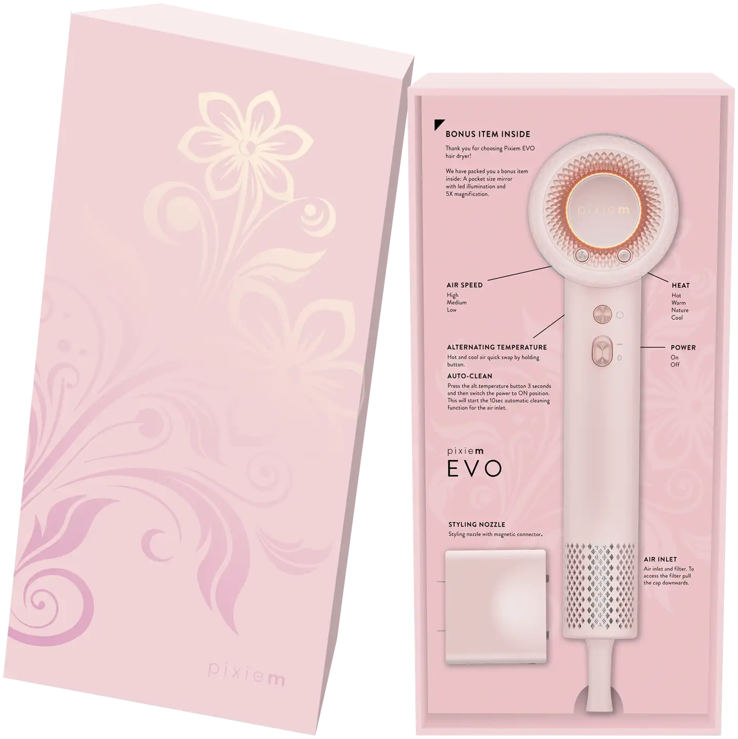 Pixiem Hiustenkuivain 1800W EVO BLDC Plasma - 6