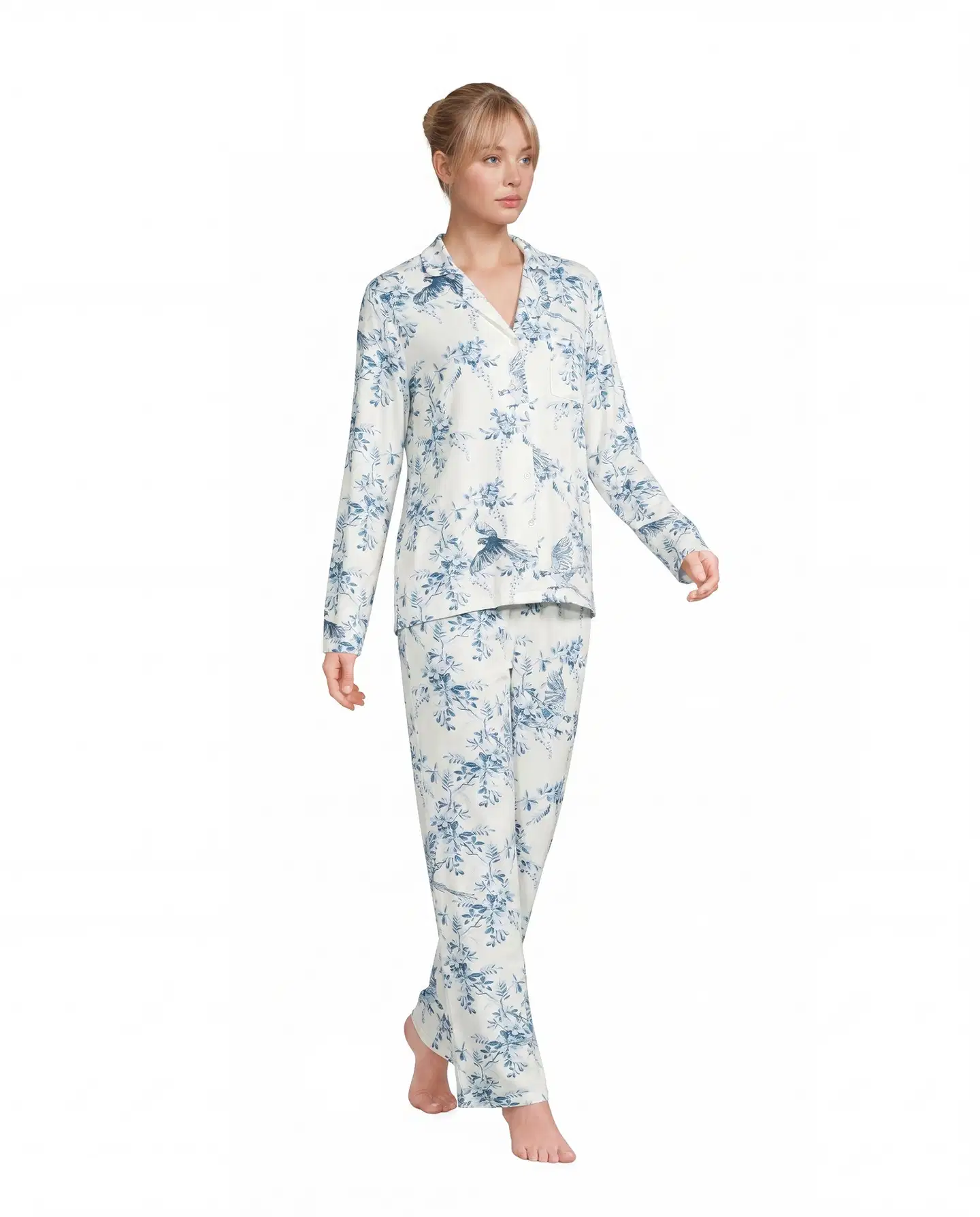 Actuelle naisten pyjama 212A382622 - AOP - 2