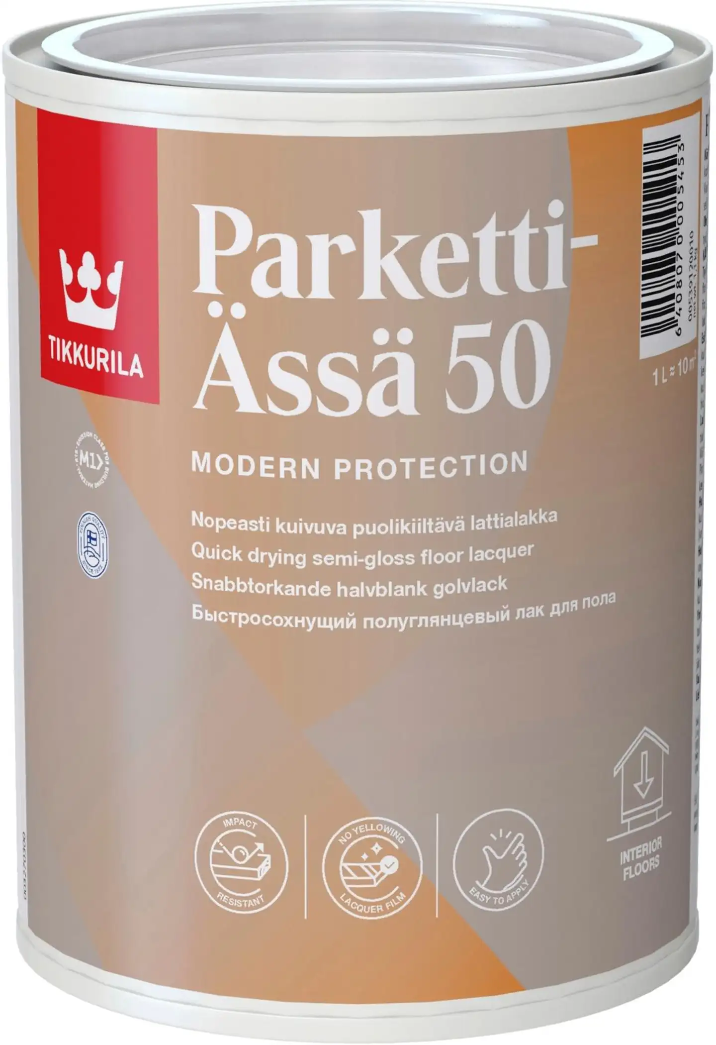 Tikkurila lattialakka Parketti-Ässä 50 1 l puolikiiltävä