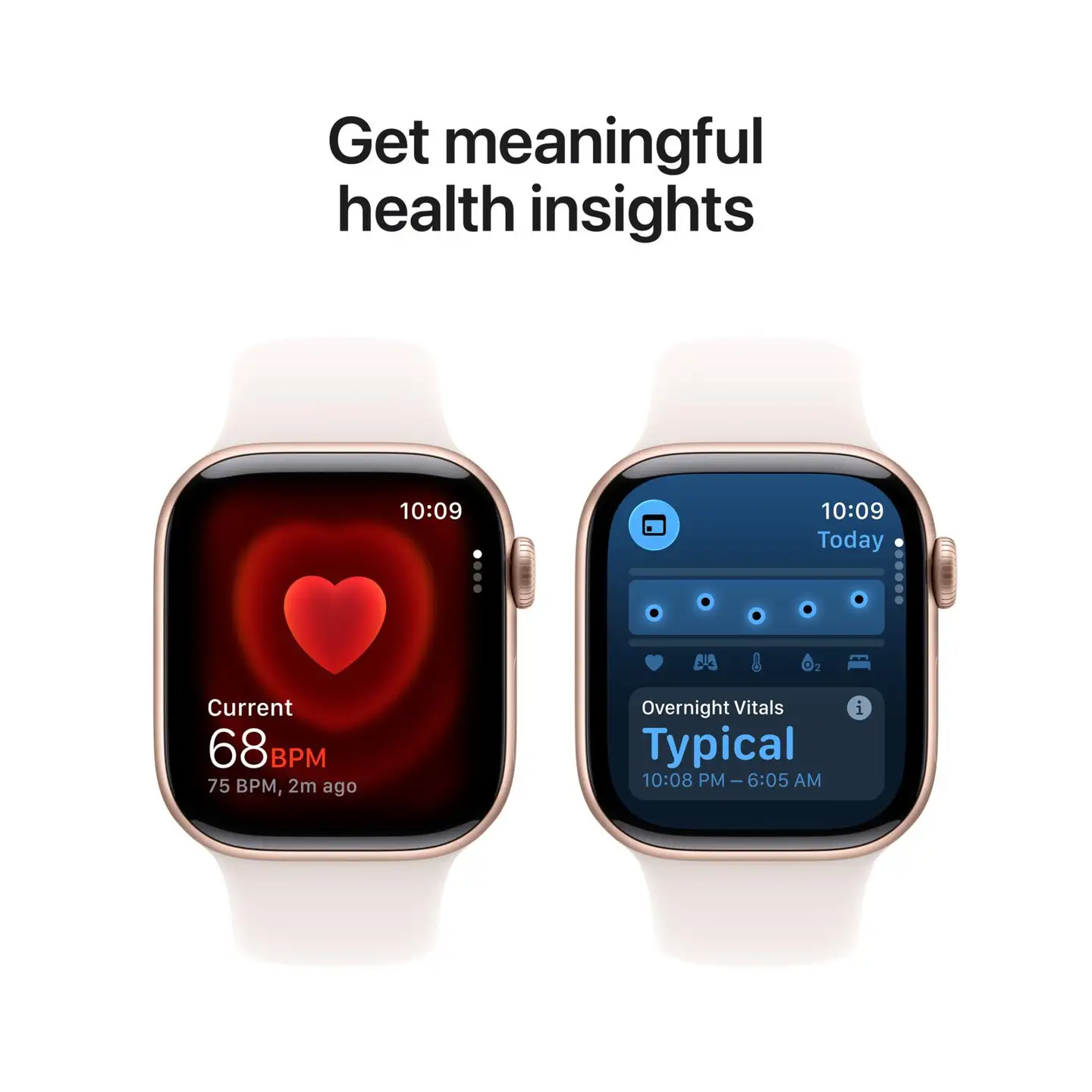 Apple Watch Series 11 GPS 46mm ruusukultainen alumiinikotelo, light blush sport ranneke - M/L - MEV74QN/A - 5