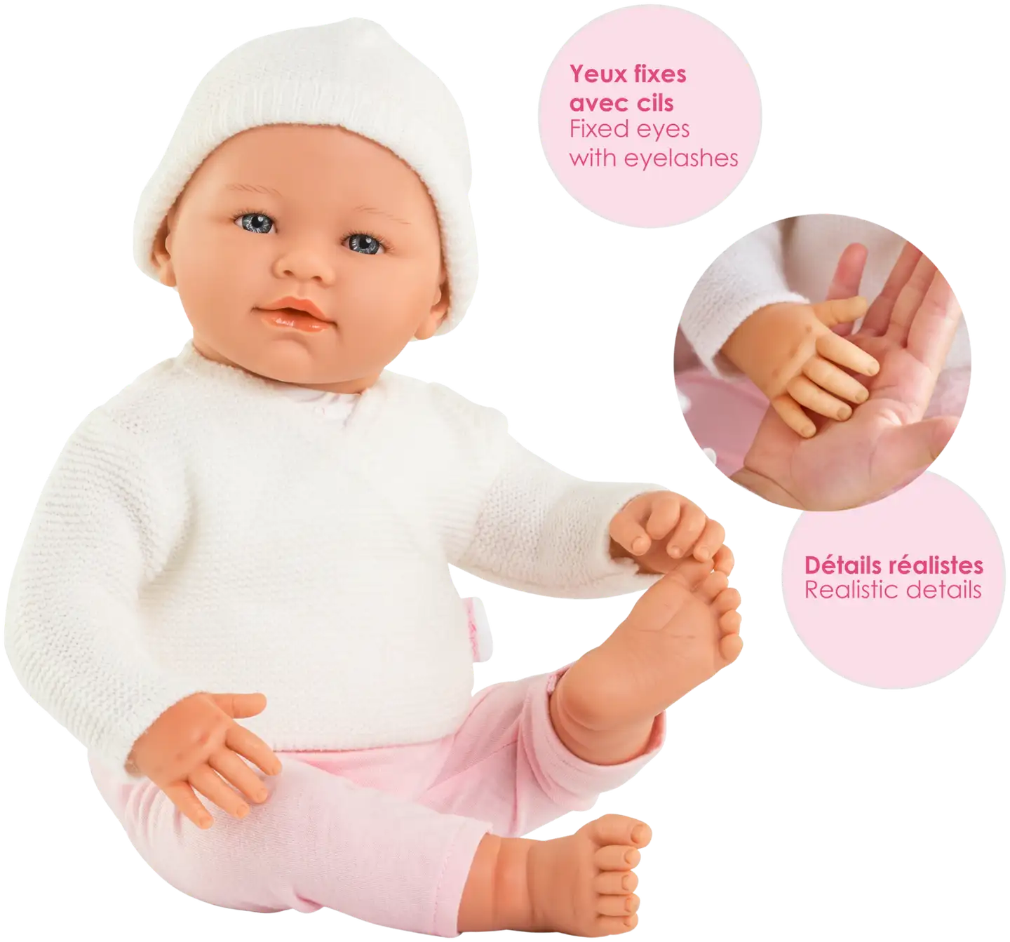 Corolle Mon Grand Poupon Vauvanukke Rose ja tarvikkeita - 7