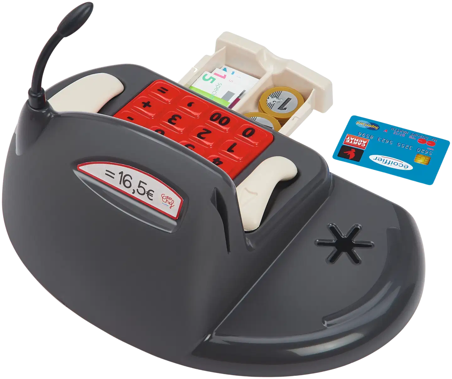 Ecoiffier - 100 % Chef - Kassakone -leikkisetti - 7