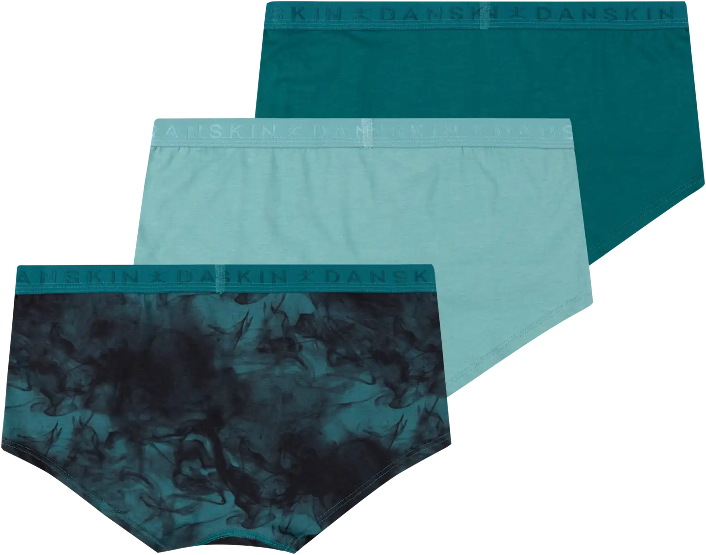 Danskin naisten hipsterit 3-pack 210D082642 - Multicolor - 2