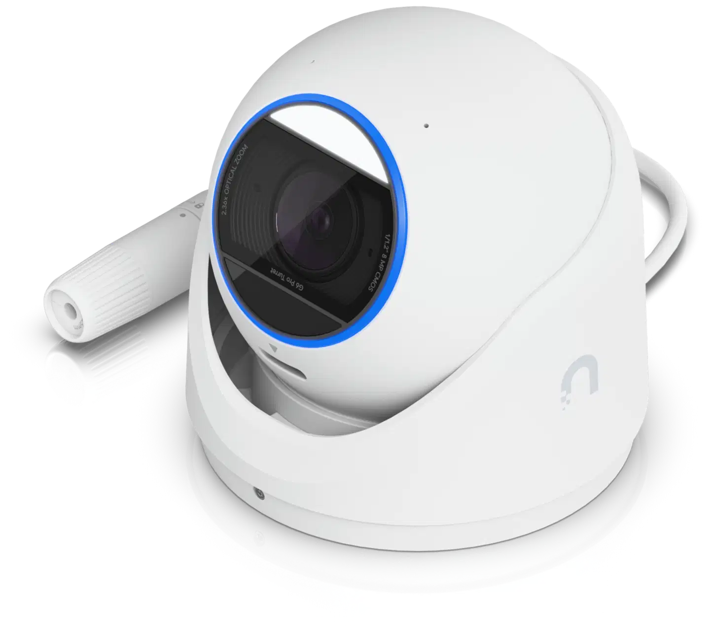 Ubiquiti sääsuojattu 4K PoE+ -valvontakamera edistyneillä AI-ominaisuuksilla UVC-G6-Pro-Turret-W valkoinen - 8