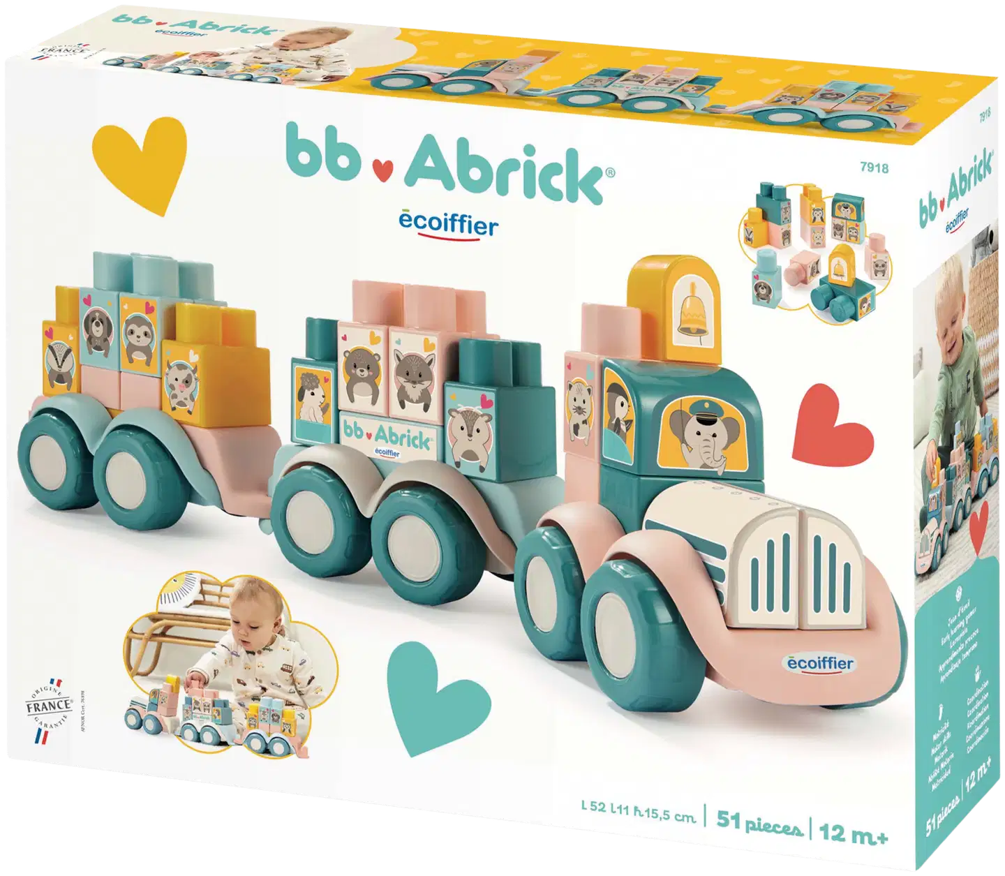 Ecoiffier - BB Abrick - Eläinjuna - 2