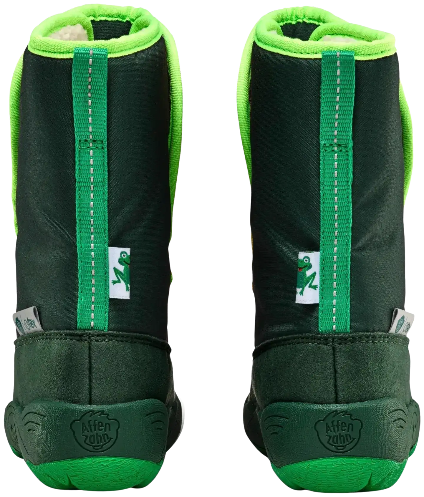 Affenzahn lasten paljasjalkakenkä Snow Boot Vegan Freezy - Frog - 2