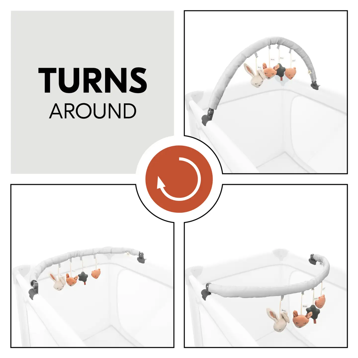 Hauck mobile matkasänkyyn Travel Bed Mobile metsä - 16