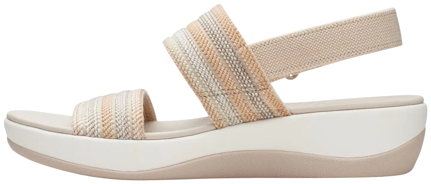 Clarks Arla Stroll naisten sandaali - Beige Combi - 2