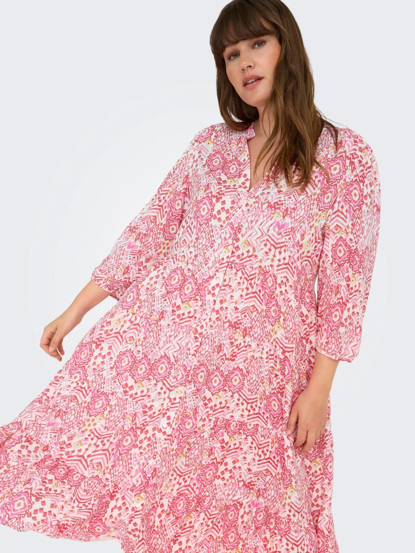 ONLY CARMAKOMA naisten mekko Carmilana - Cloud dancer - 6