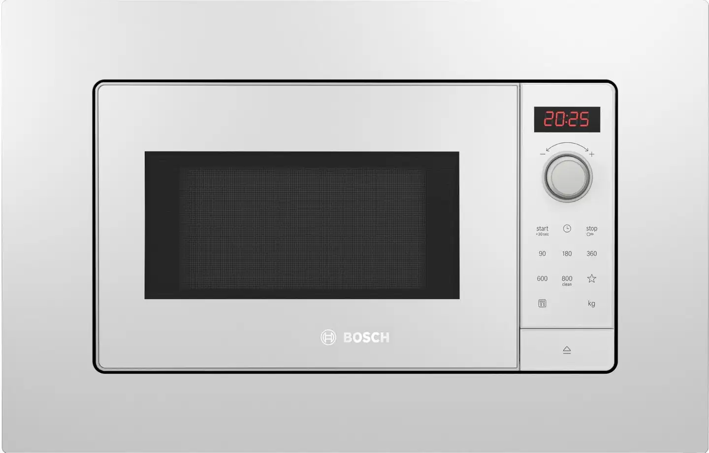 Bosch Serie 2 kalusteisiin sijoitettava mikroaaltouuni valkoinen