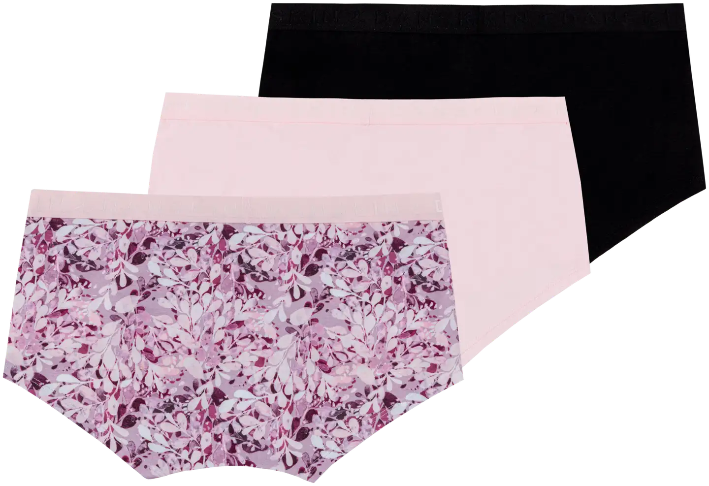 Danskin naisten hipsterit 210D332550 3-pack - Multicolor - 2