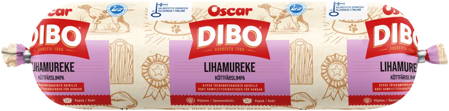 DIBO Lihamureke koirille täydennysravinto 1kg
