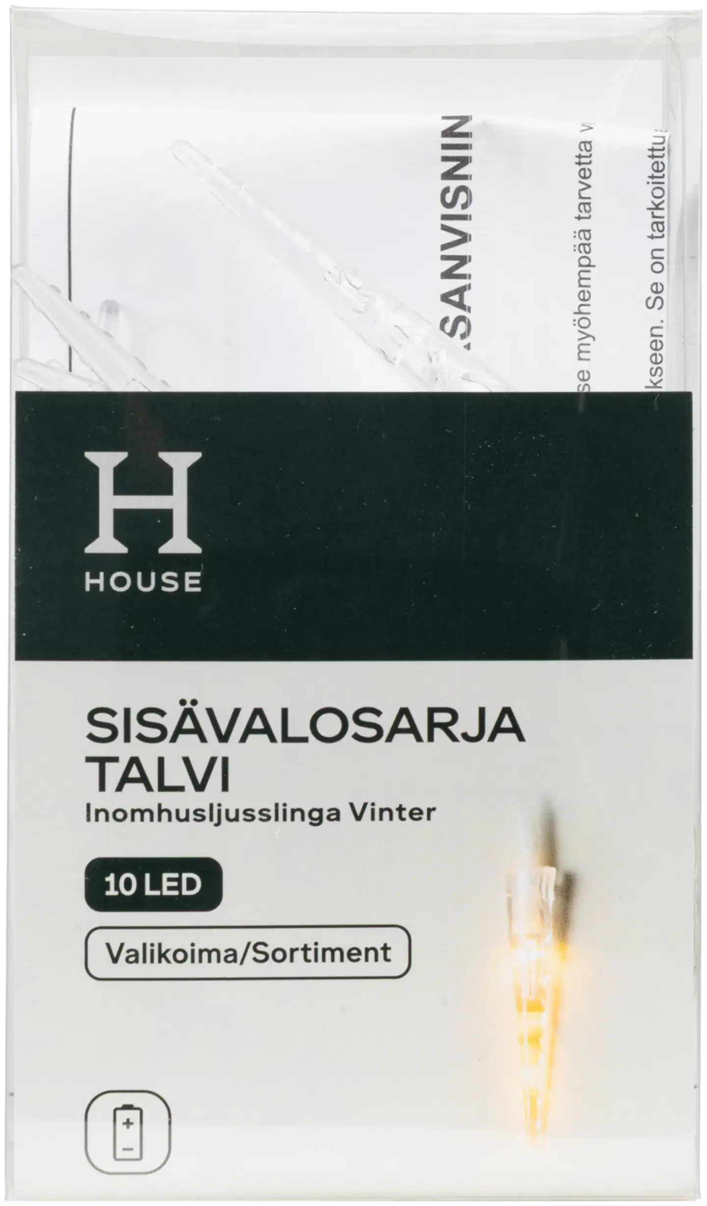 House sisävalosarja Talvi 10 led, erilaisia - 9