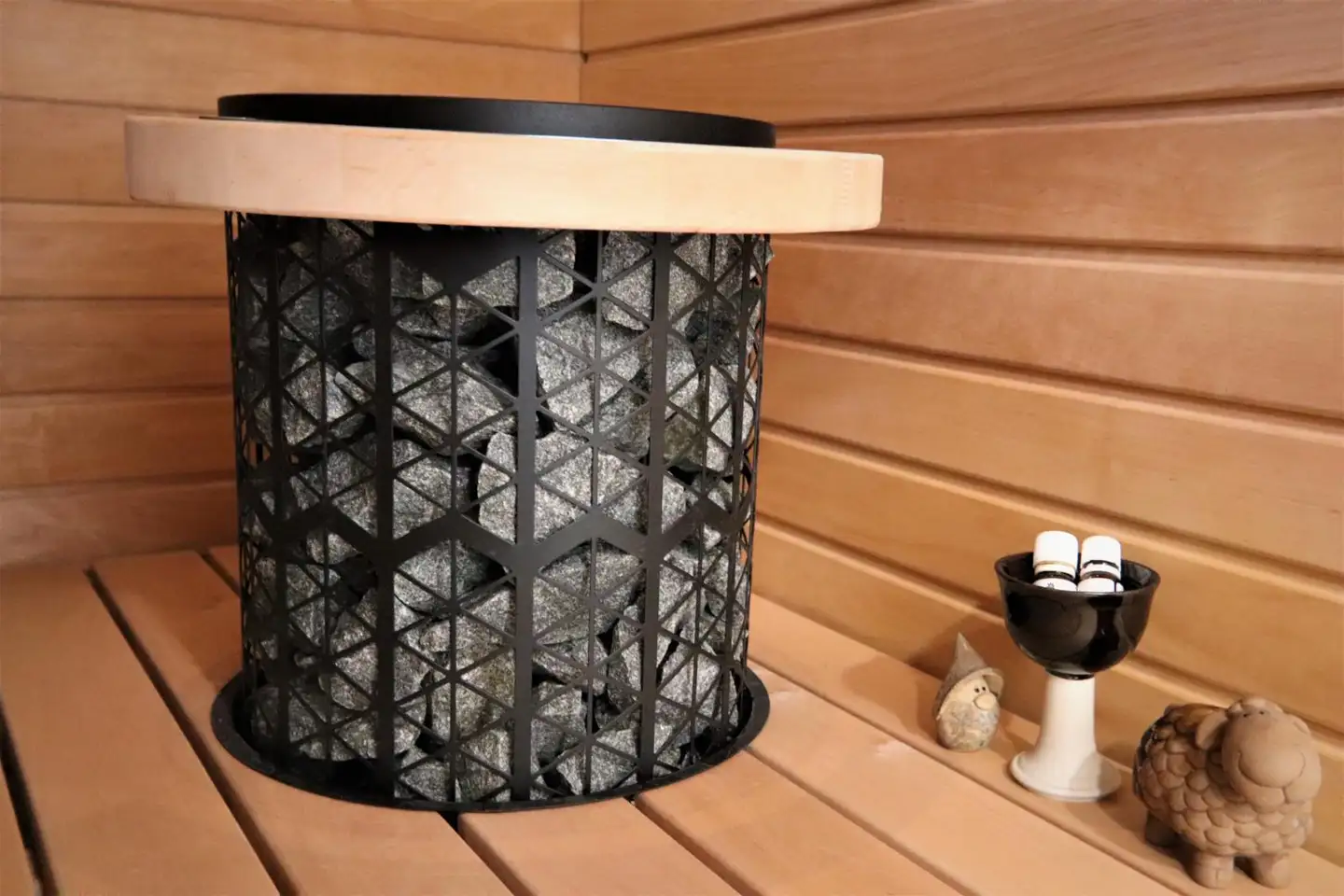 Mondex sähkökiuas Kaira E2W 9,0 kW musta, sisältää WiFi - 8