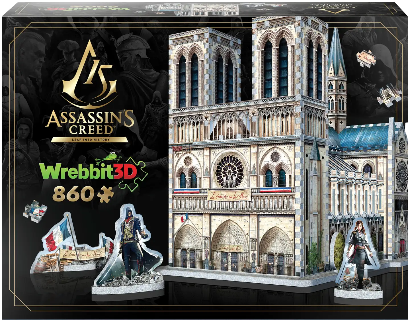 Wrebbit Assassin's Creed Notre Dame 3D-palapeli - 1