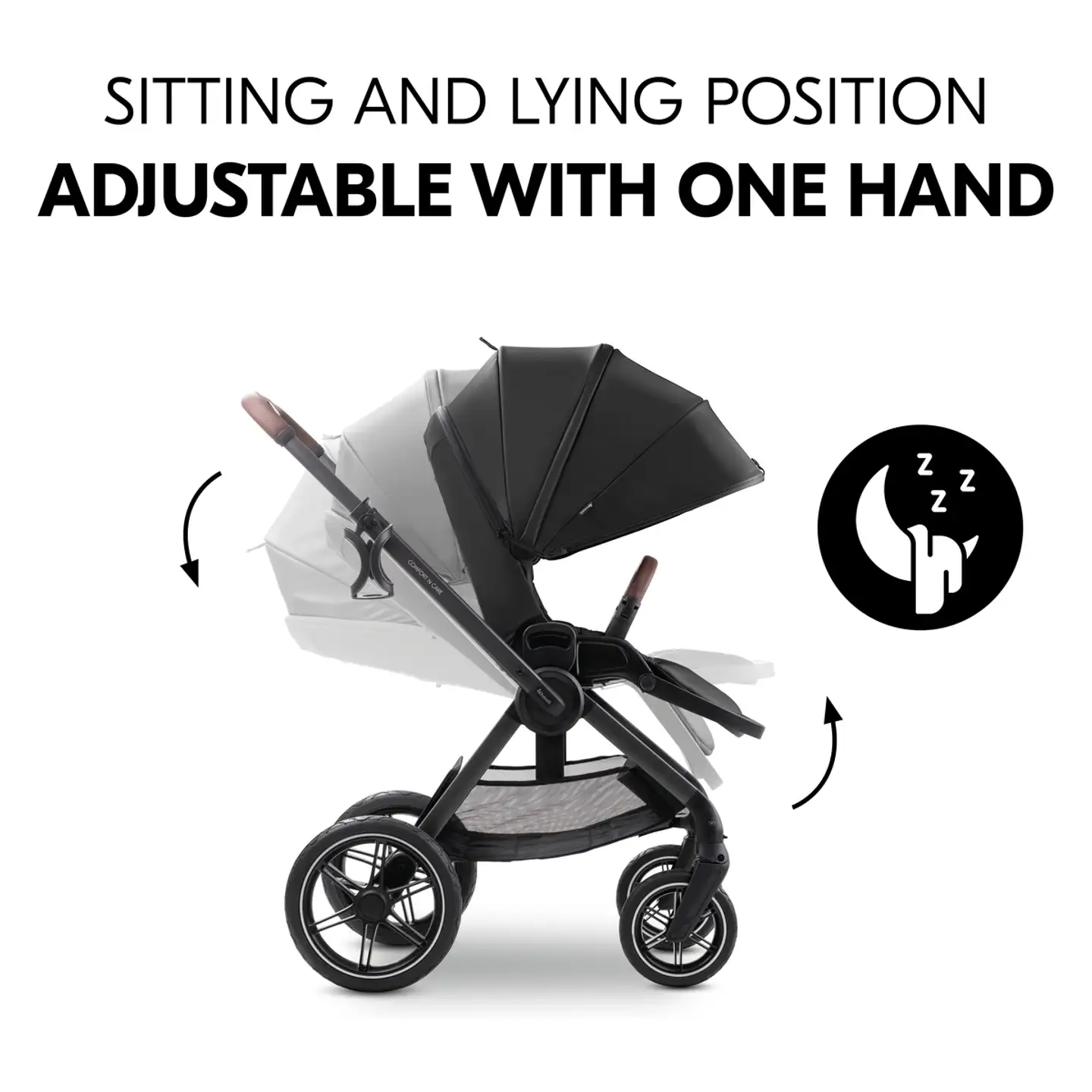 Hauck yhdistelmävaunut Comfort N Care Set 0-25 kg musta - 34