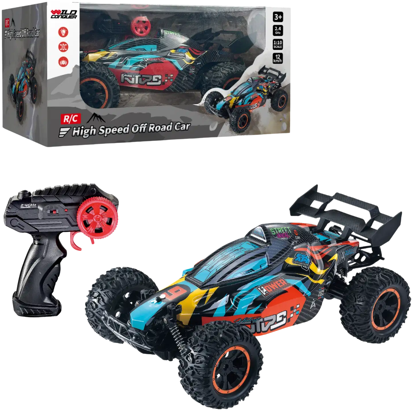2.4g 1:10 r/c high speed off road car