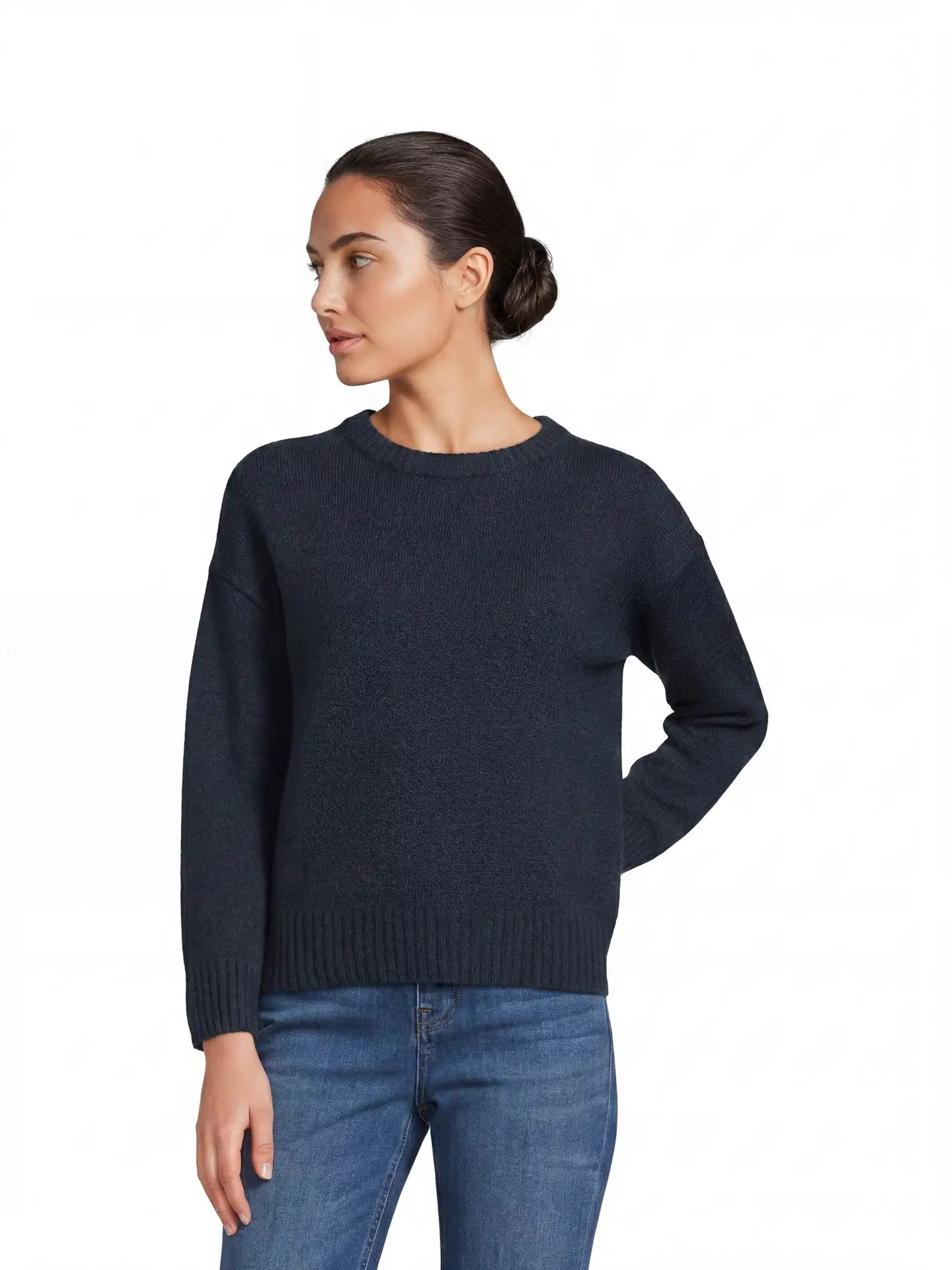 House naisten neule Fluffy-O - Dark blue - 1