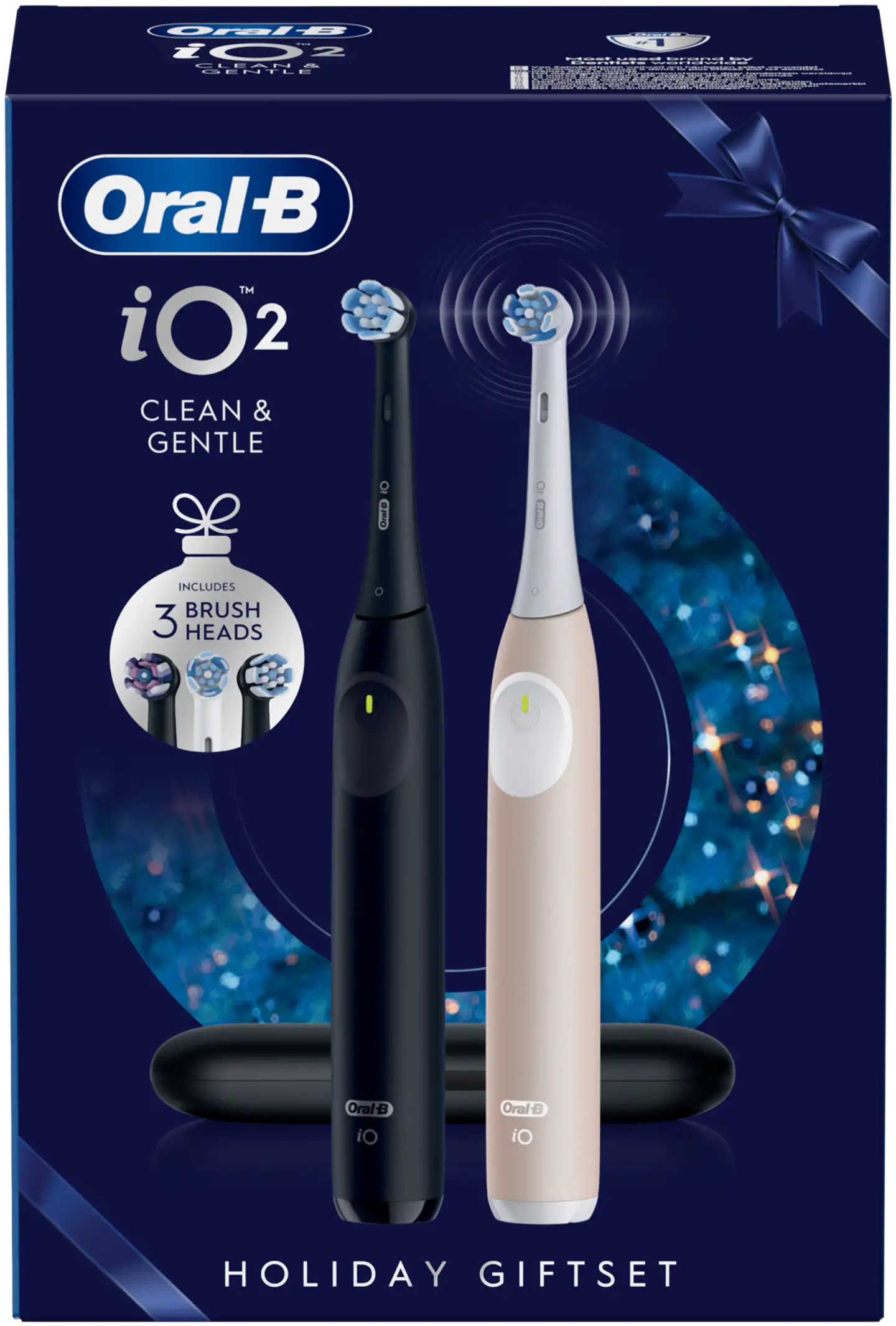 Oral-B sähköhammasharja iO2 Duo lahjapakkaus musta ja pinkki kaksoispakkaus 1 vaihtoharjalla - 4