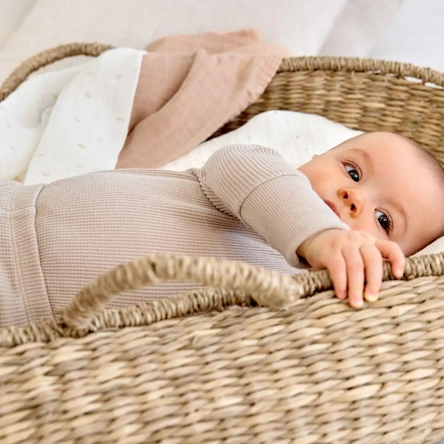 Lässig puuvillaharso 85cm Moon Peach 3 kpl - 6