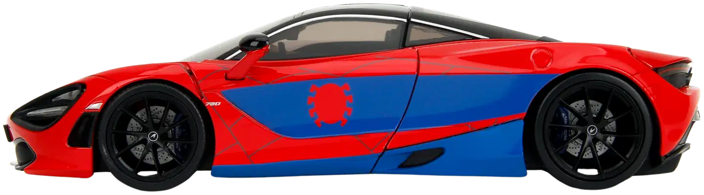 Jada - Marvel Spider-Man McLaren 720S 1:24, 19 cm auto ja Spider-Man hahmo, die-cast - 7