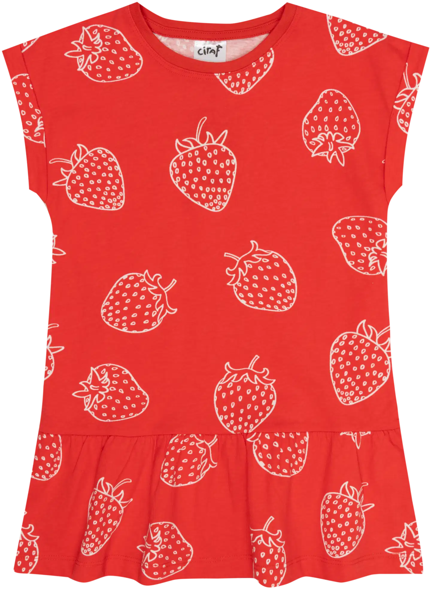 Ciraf lasten t-paita peplum 25TC261615 - Bittersweet 17-1663 Tcx - 1