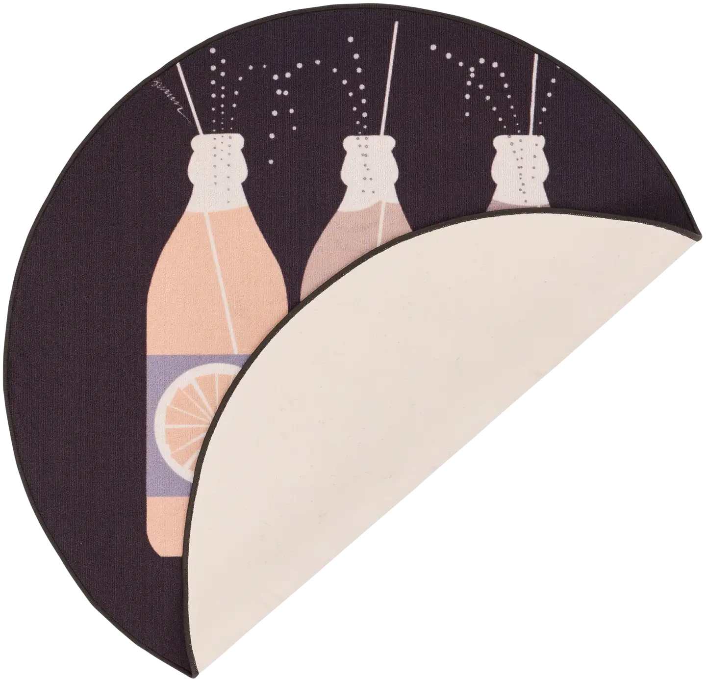 Vallila matto Jaffa  Ø 133 cm greybeige - 2