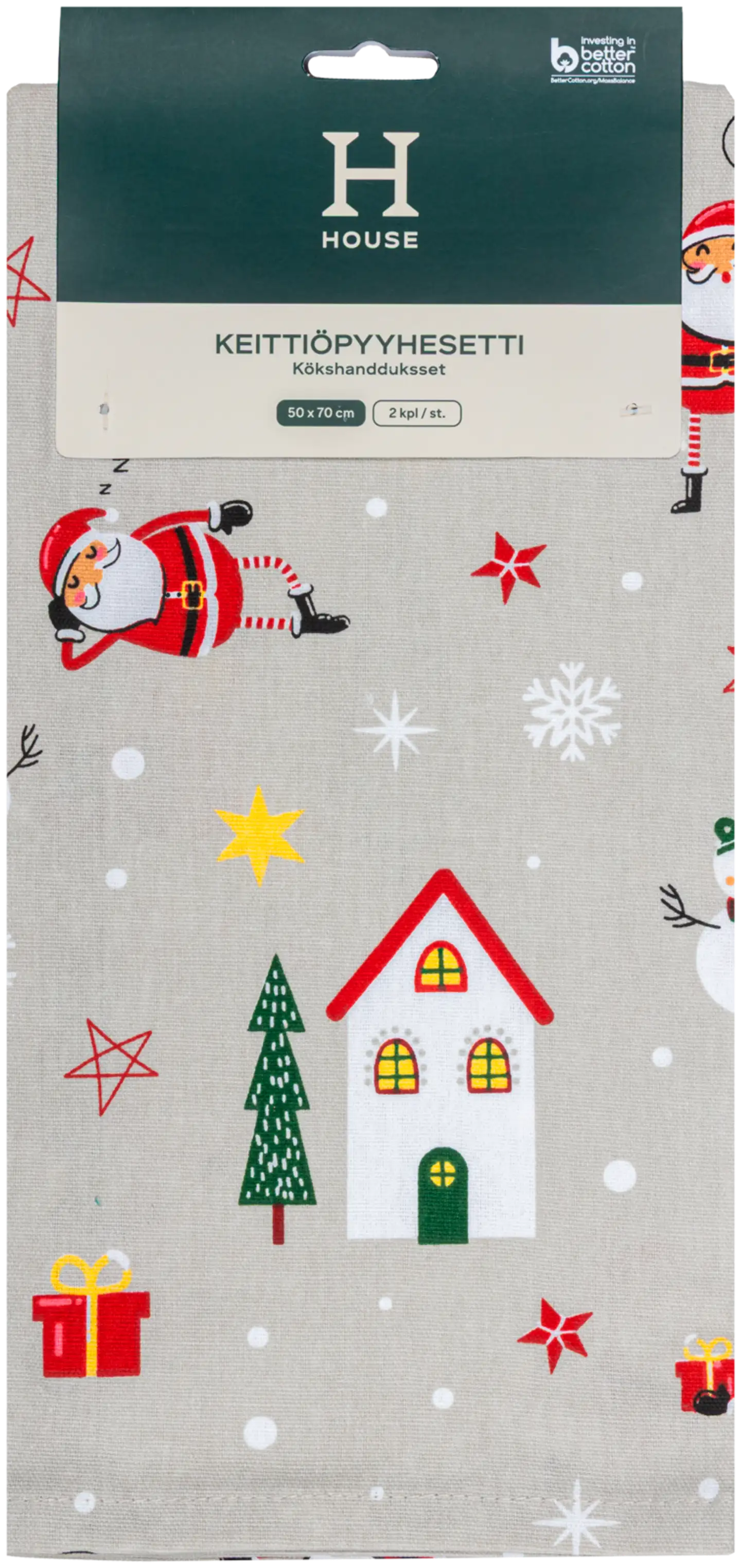 House keittiöpyyhe X-mas story 50x70 cm 2 kpl - 2