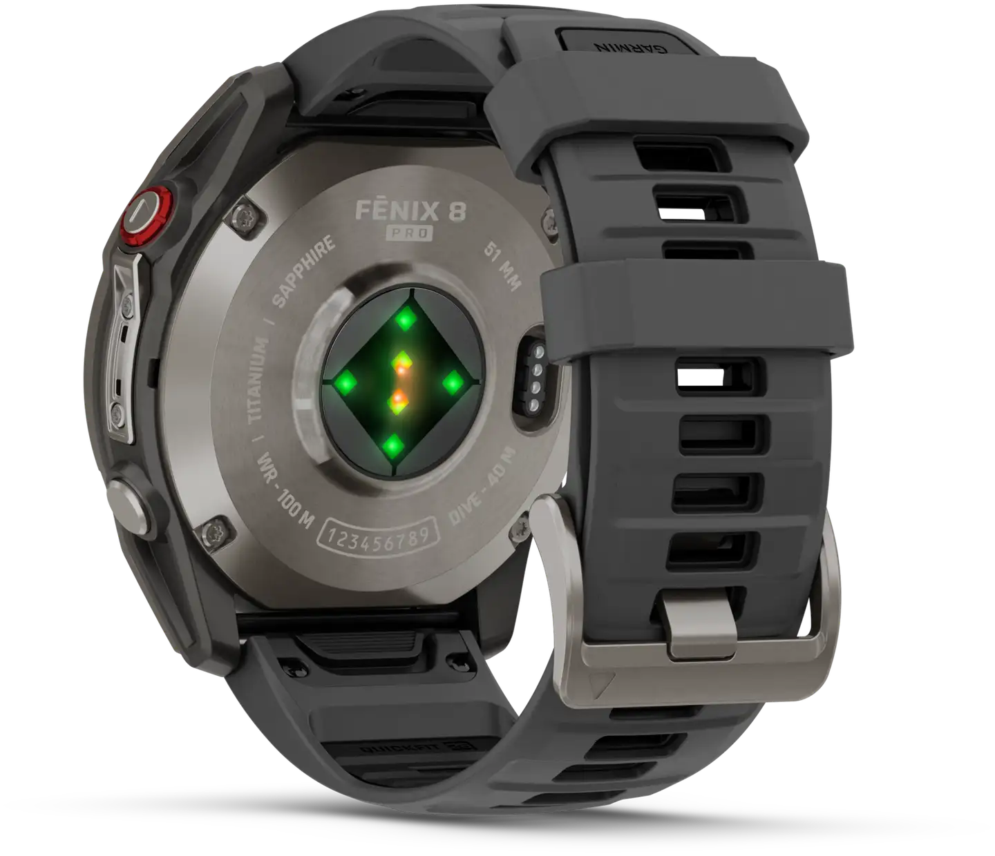 Garmin älykello Fenix 8 pro – 51 mm, amoled, sapphire, titaani – grafiitinharmaa/musta - 8