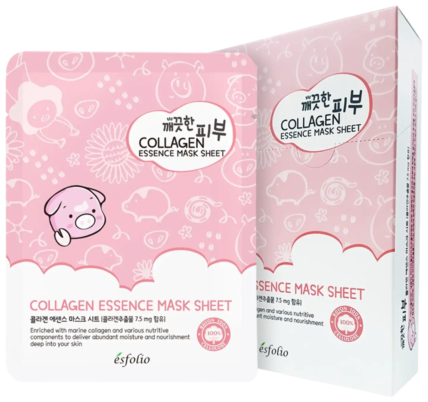 Esfolio collagen essence sheet mask-kangasnaamio