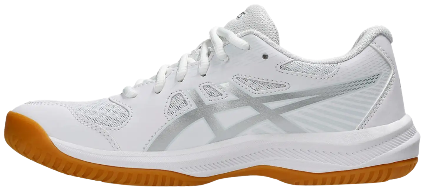 Asics naisten sisäpelikengät Upcourt 6 - WHITE/PURE SILVER - 4