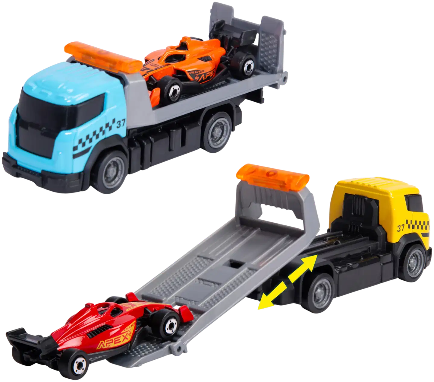 Dickie Toys Go Action-sarjan Formula kilpailut -leikkisetti, 2 erilaista, myydään yksittäin - 6