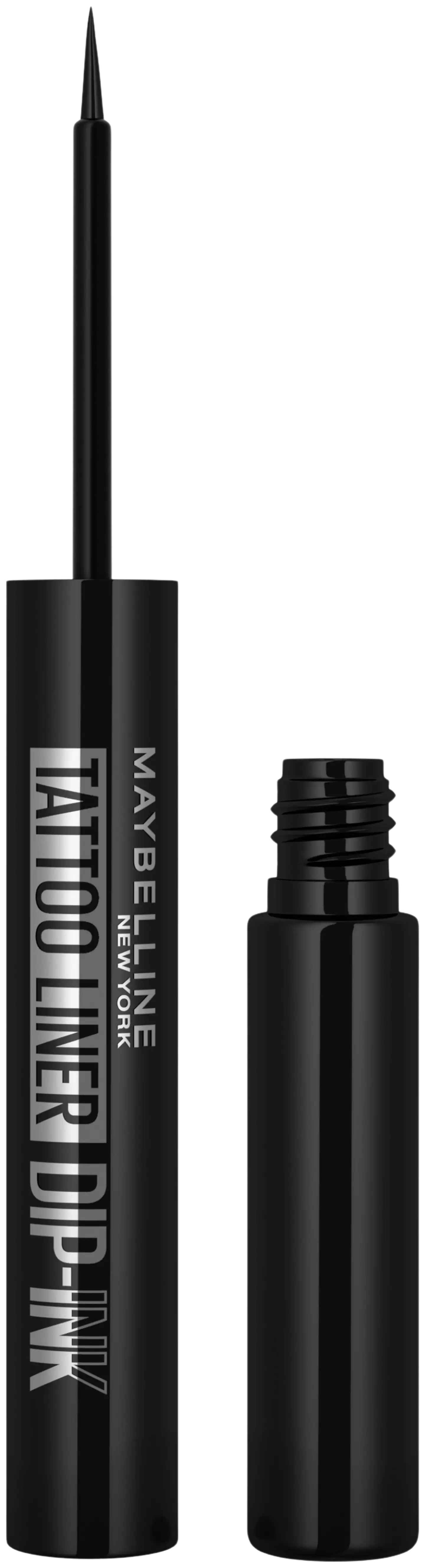 Maybelline New York Tattoo Liner Dip Ink 100 Black Track nestemäinen silmänrajausväri 3,5 ml - 1