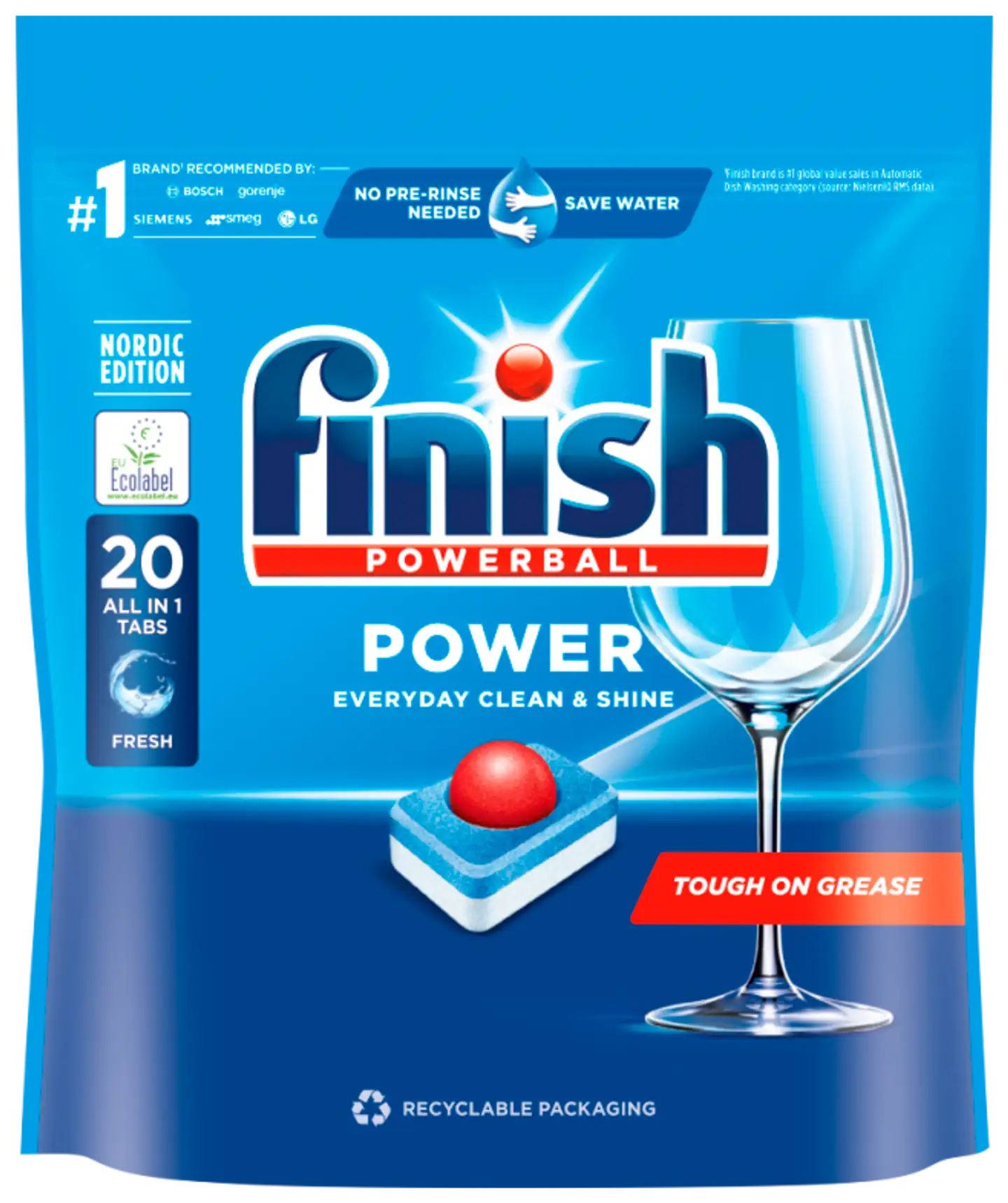 Finish Power All-in-1 konetiskitabletti 20kpl