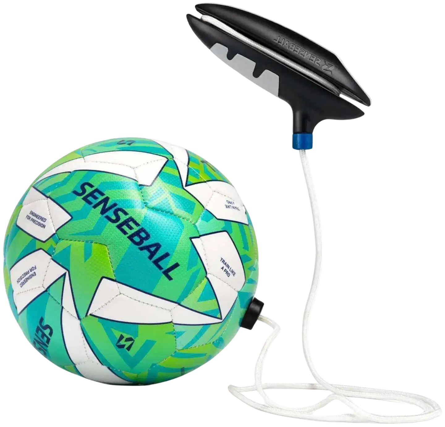SenseBall Green 2 (Pro) narupallo, jalkapallo koko 2, vihreä ja valkoinen - 1
