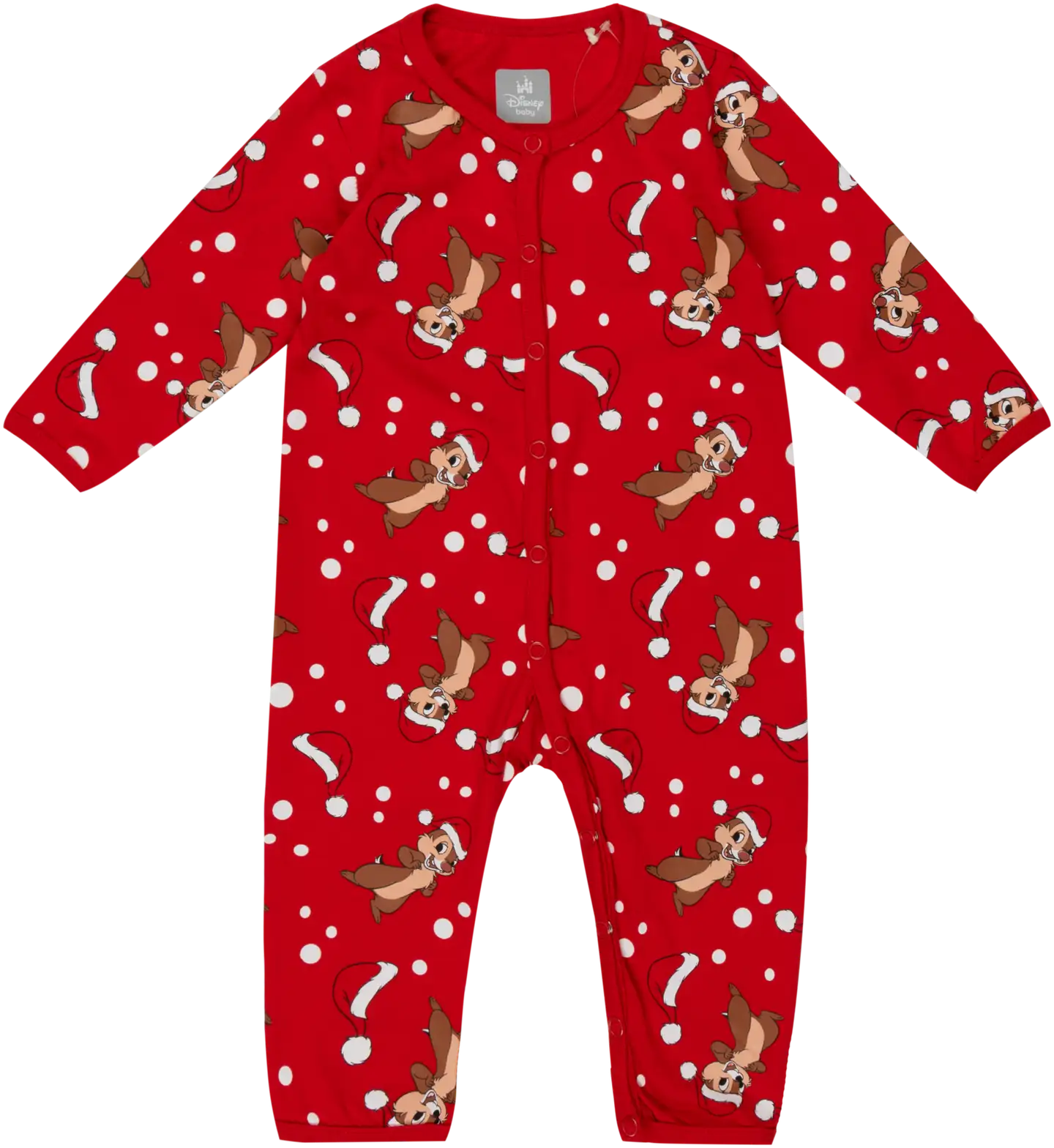 Disney vauvojen pyjama Tiku & Taku Joulu - RED - 1