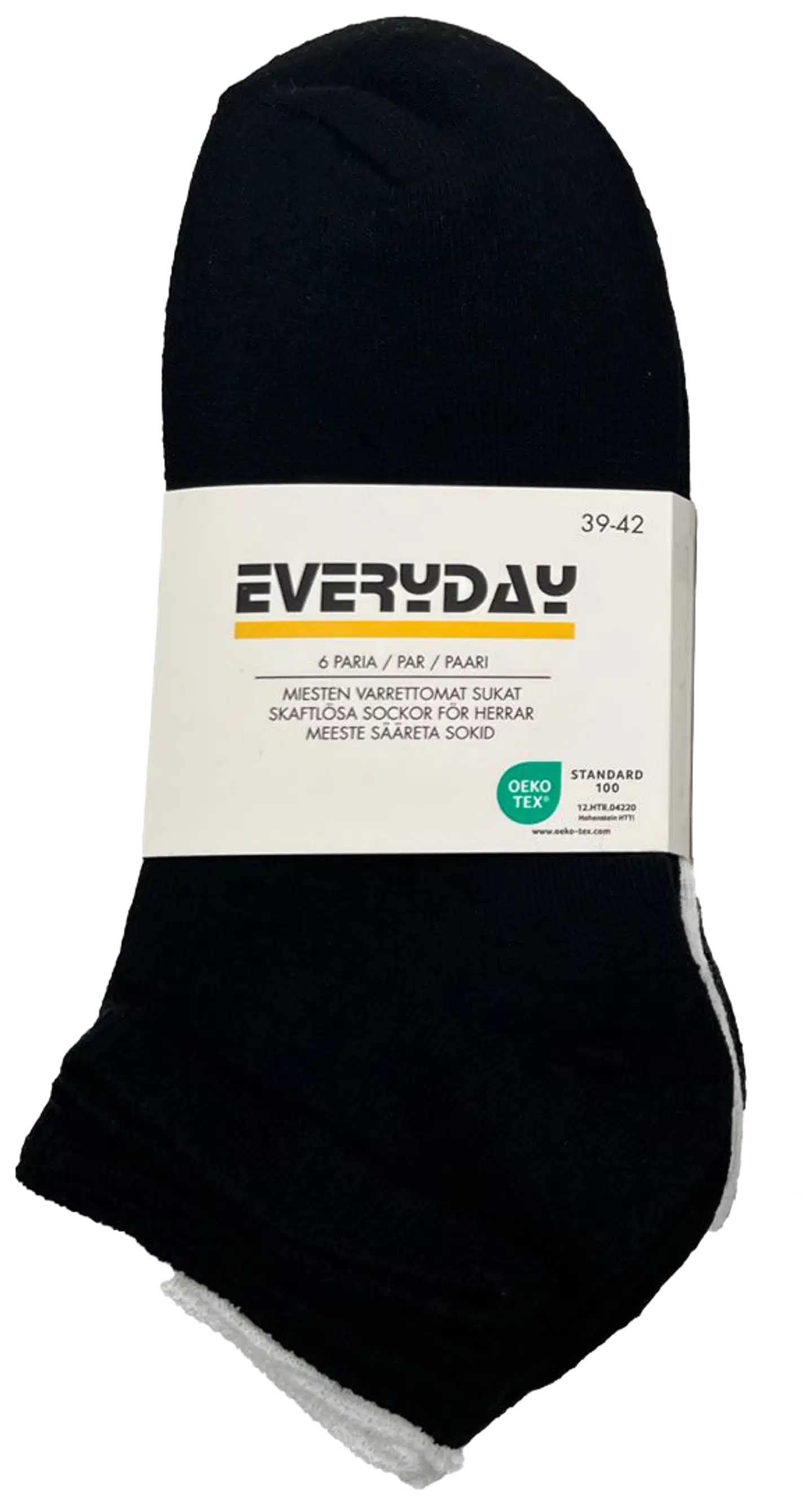 Everyday miesten sneakersukat BS2025 6-pack - Black/graphite mel/white - 1