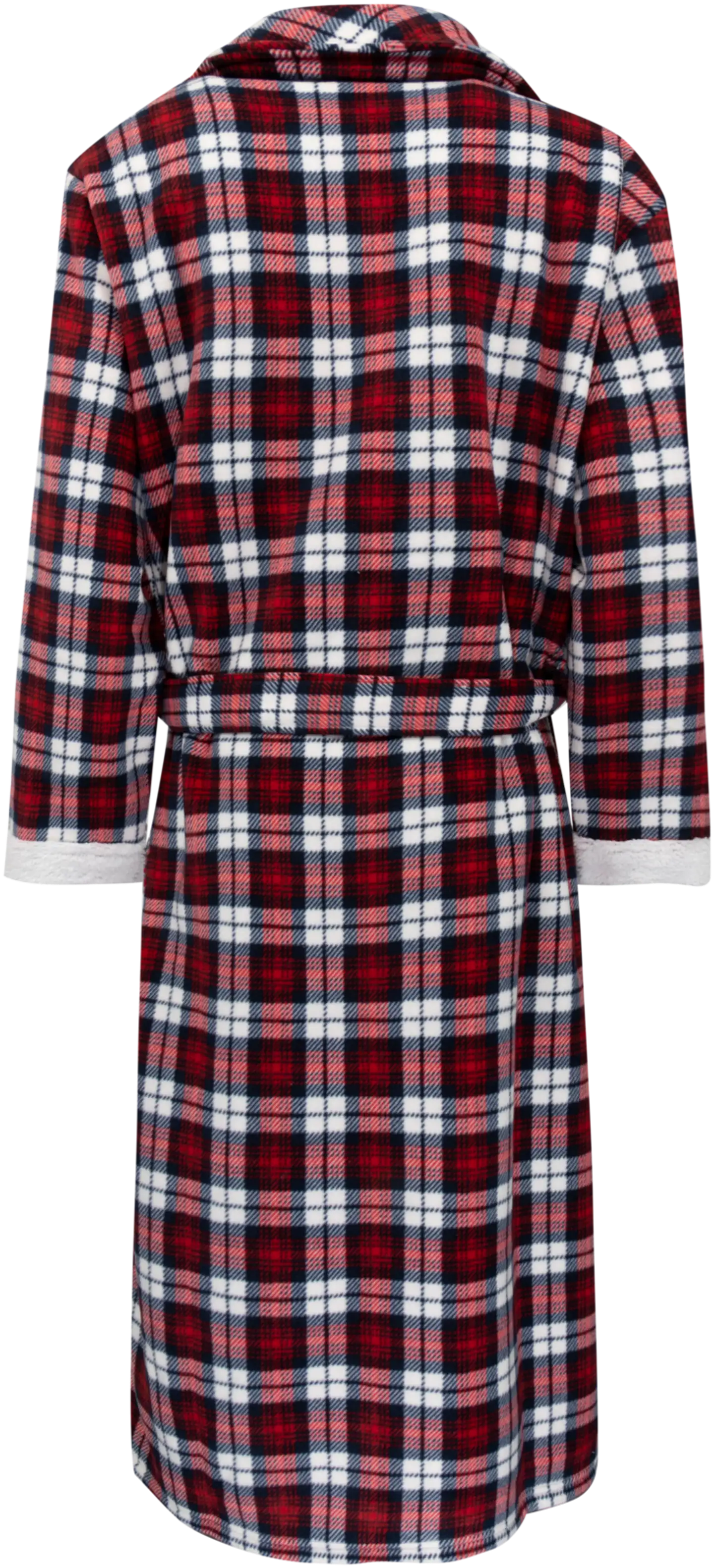 Actuelle naisten aamutakki 212A382519 - red check - 2