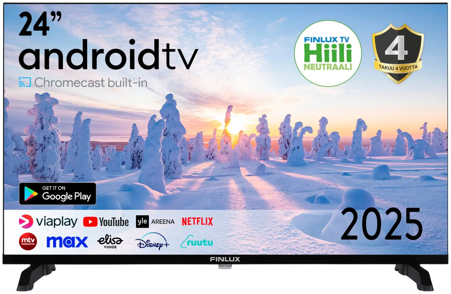 Finlux 24" HD Ready Android Smart LED TV 24A7.2ASI - 1