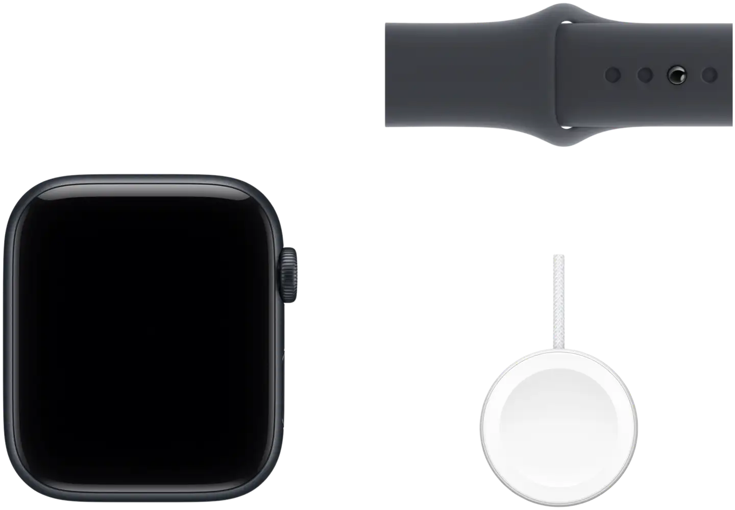 Apple Watch SE 3 GPS 44mm yönsininen alumiinikotelo, yönsininen sport ranneke - M/L - MEHQ4QN/A - 5